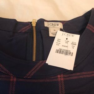 NWT plaid jcrew shift dress